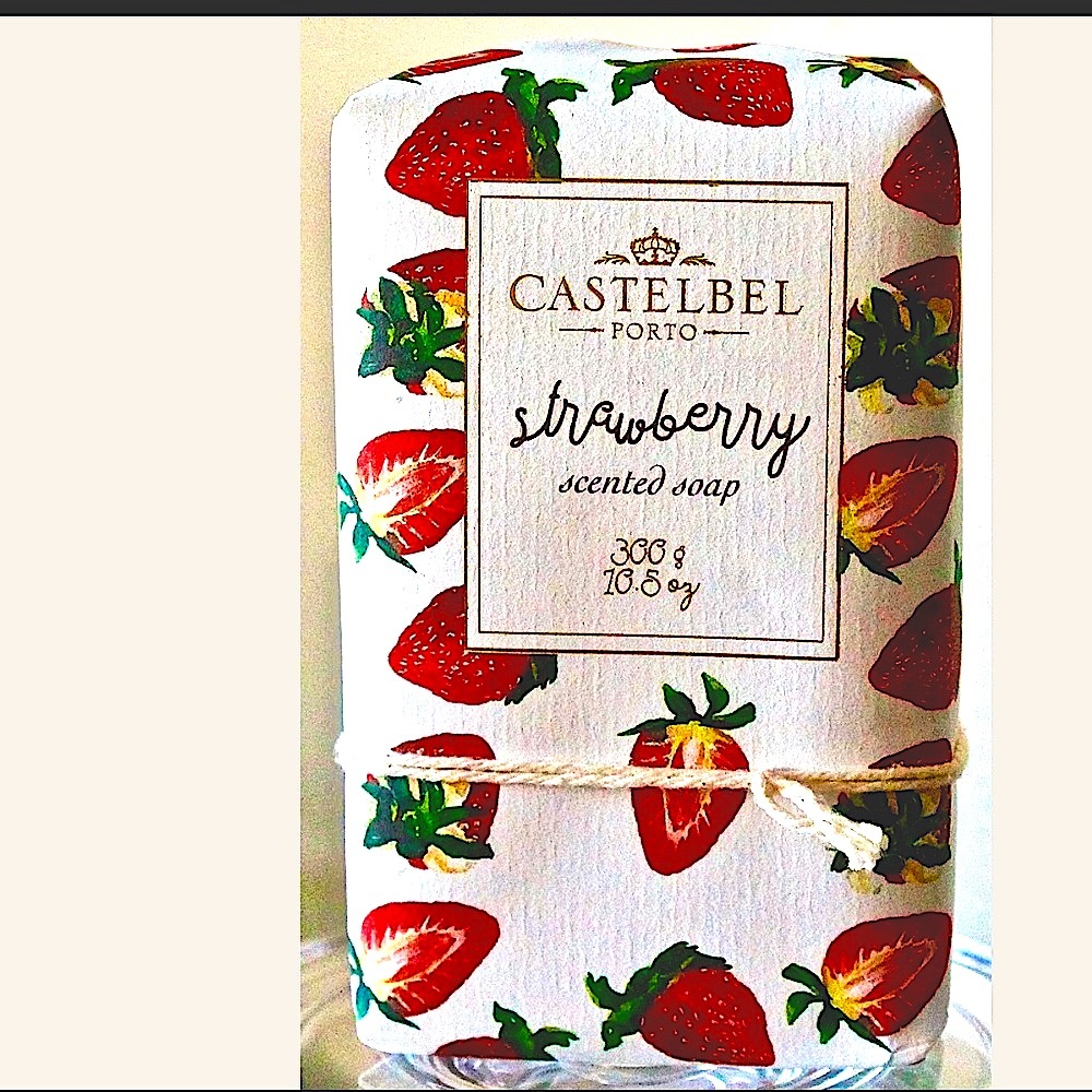 STRAWBERRY CASTELBEL PORTO SOAP BAR SCENTED SHEA NEW